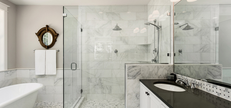 bathroom shower door installation in Castaic